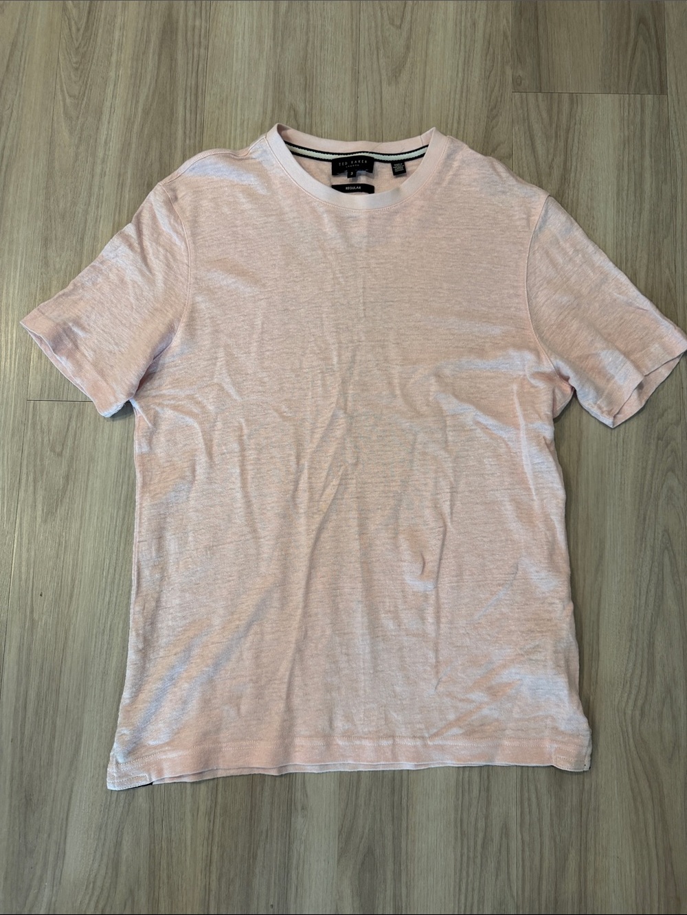 Ted Baker Pale Pink Short Sleeve Crew Tee
